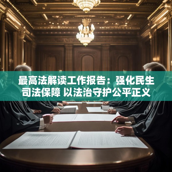 最高法解读工作报告：强化民生司法保障 以法治守护公平正义