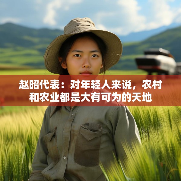 赵昭代表：对年轻人来说，农村和农业都是大有可为的天地