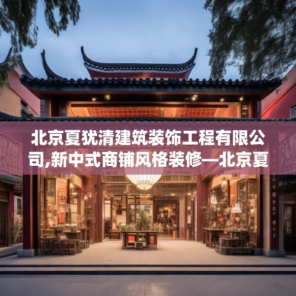 北京夏犹清建筑装饰工程有限公司,新中式商铺风格装修—北京夏犹清建筑装饰工程有限公司466.a342b343c346fgy.353dewqe