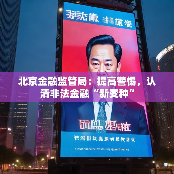 北京金融监管局：提高警惕，认清非法金融“新变种”
