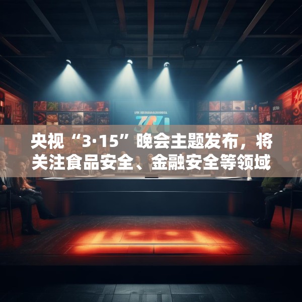 央视“3·15”晚会主题发布，将关注食品安全、金融安全等领域违法行为