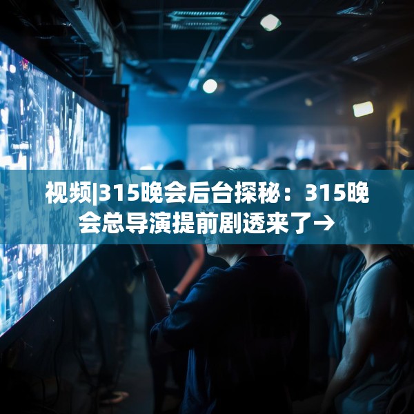 视频|315晚会后台探秘：315晚会总导演提前剧透来了→