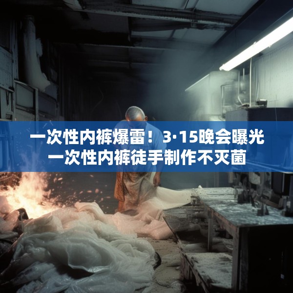一次性内裤爆雷！3·15晚会曝光一次性内裤徒手制作不灭菌