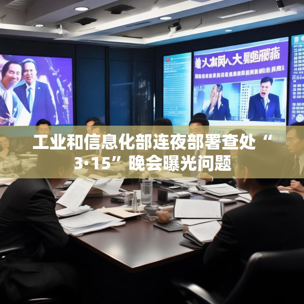 工业和信息化部连夜部署查处“3·15”晚会曝光问题