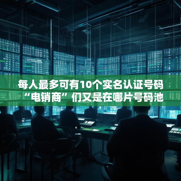 每人最多可有10个实名认证号码 “电销商”们又是在哪片号码池里“畅游”的？