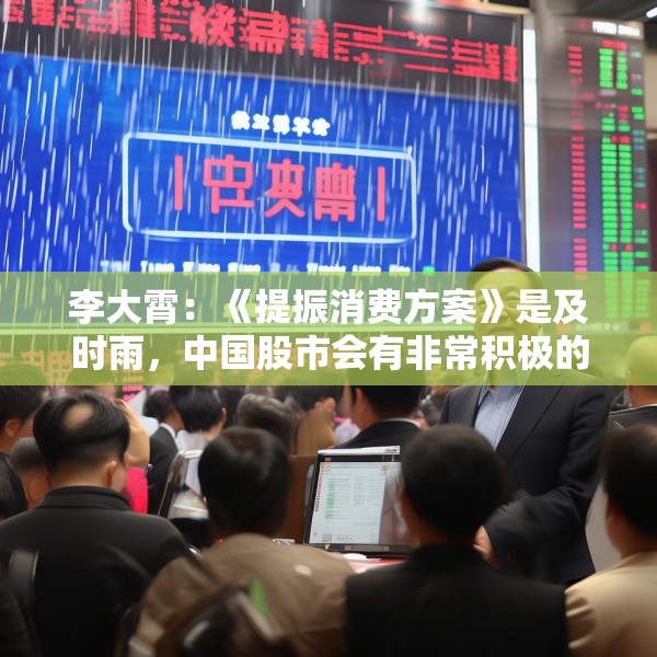 李大霄：《提振消费方案》是及时雨，中国股市会有非常积极的正面反应
