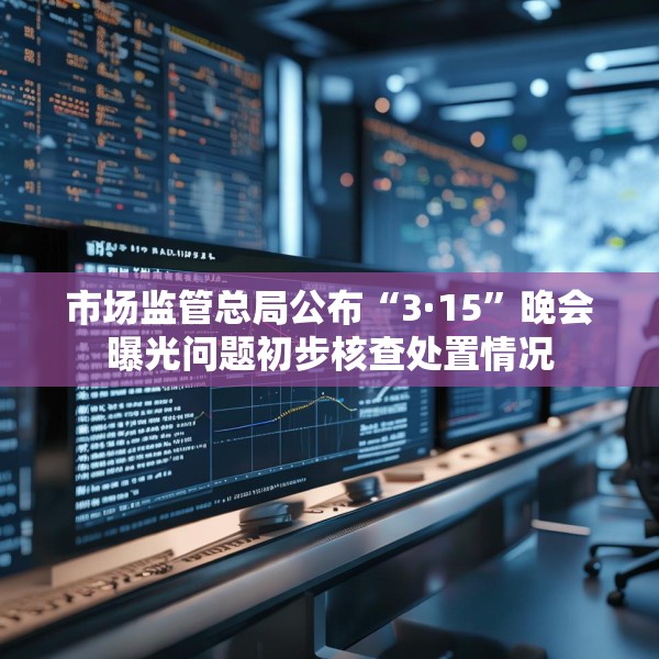 市场监管总局公布“3·15”晚会曝光问题初步核查处置情况