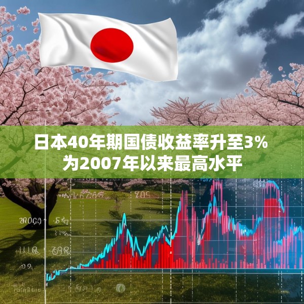 日本40年期国债收益率升至3% 为2007年以来最高水平