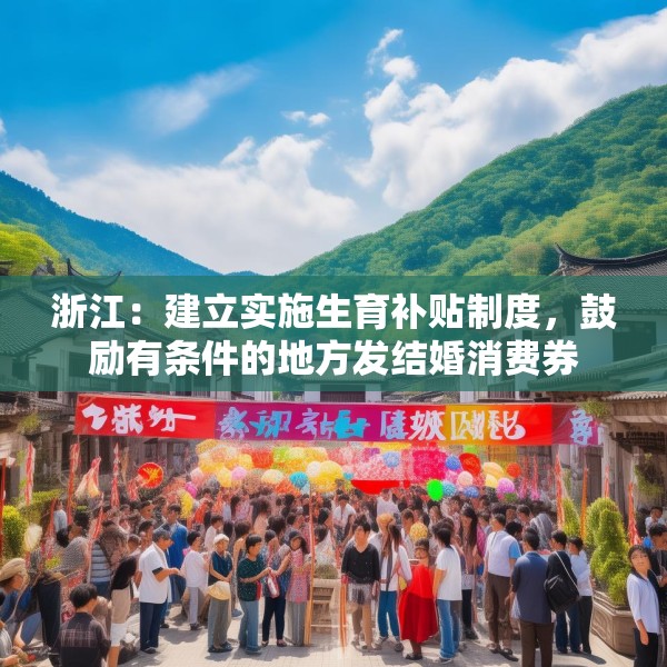 浙江：建立实施生育补贴制度，鼓励有条件的地方发结婚消费券