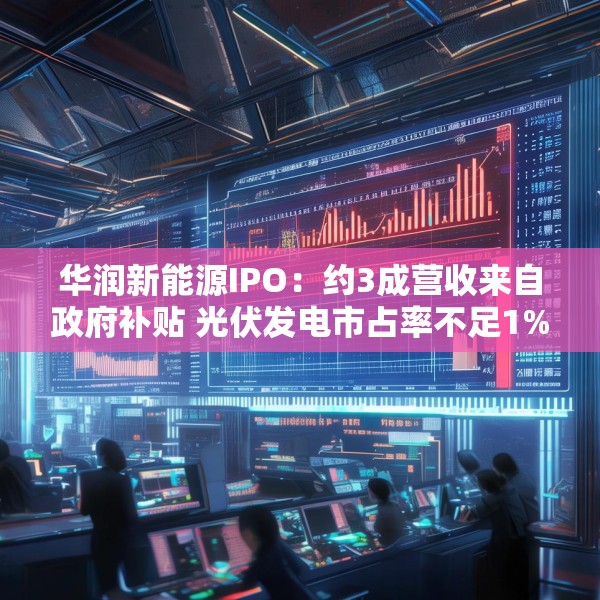 华润新能源IPO：约3成营收来自政府补贴 光伏发电市占率不足1%