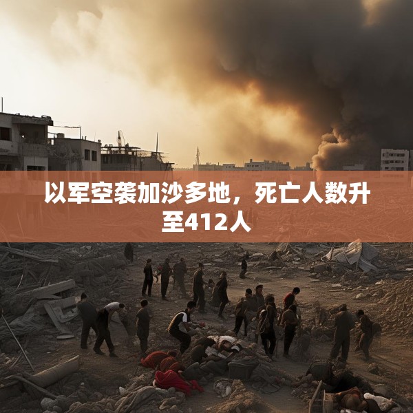 以军空袭加沙多地，死亡人数升至412人