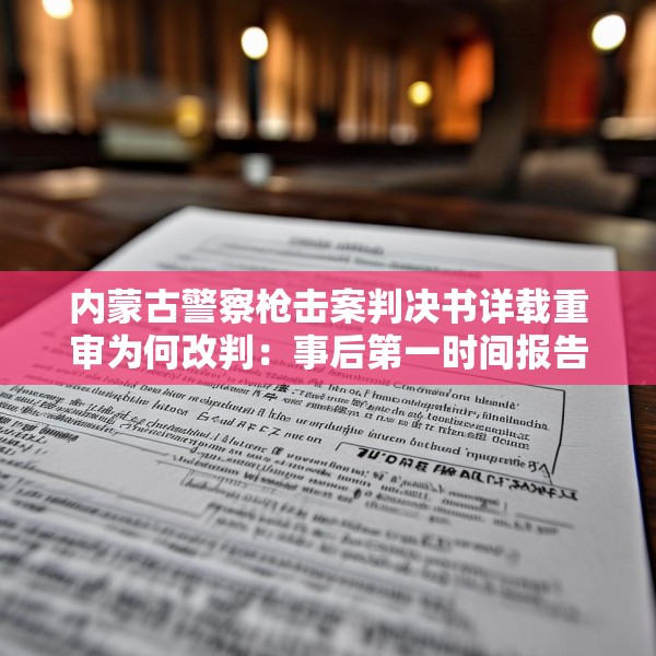 内蒙古警察枪击案判决书详载重审为何改判：事后第一时间报告，排除主观故意
