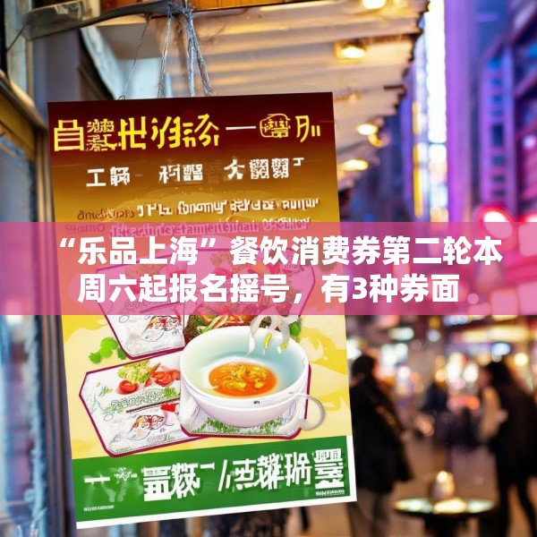 “乐品上海”餐饮消费券第二轮本周六起报名摇号，有3种券面