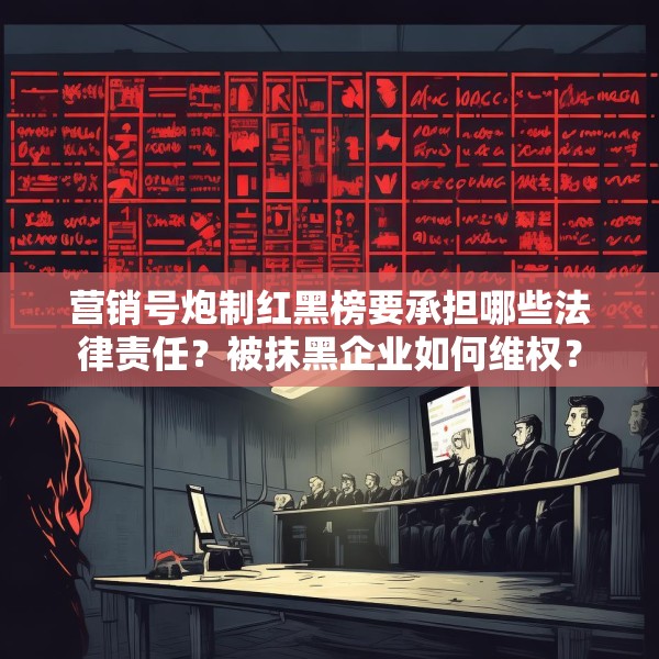 营销号炮制红黑榜要承担哪些法律责任？被抹黑企业如何维权？