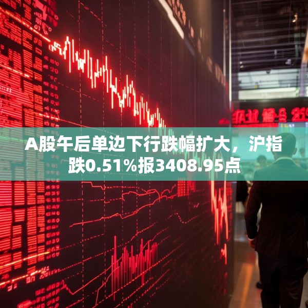 A股午后单边下行跌幅扩大，沪指跌0.51%报3408.95点