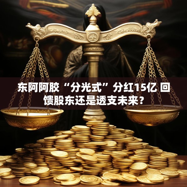 东阿阿胶“分光式”分红15亿 回馈股东还是透支未来？
