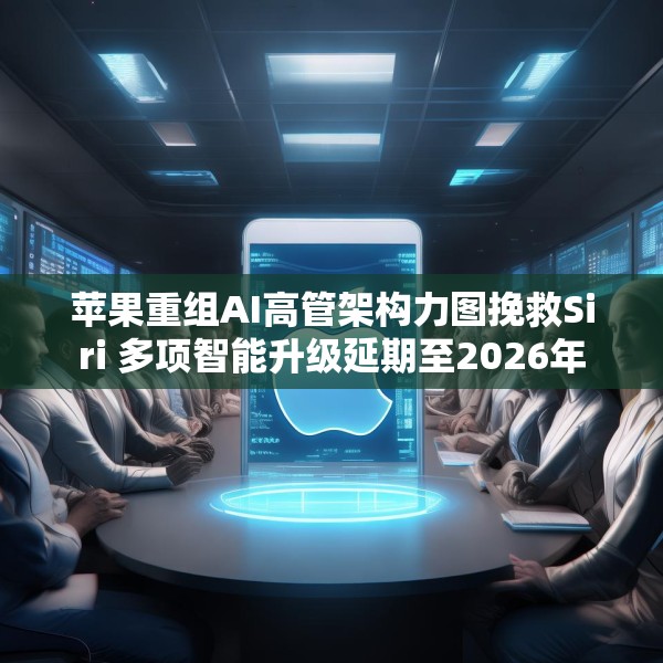 苹果重组AI高管架构力图挽救Siri 多项智能升级延期至2026年
