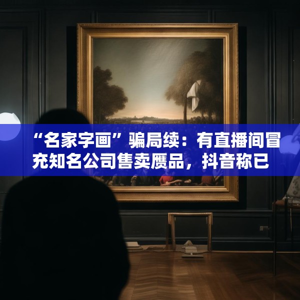 “名家字画”骗局续：有直播间冒充知名公司售卖赝品，抖音称已报警