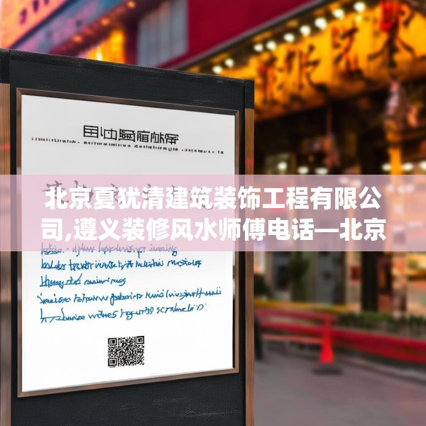 北京夏犹清建筑装饰工程有限公司,遵义装修风水师傅电话—北京夏犹清建筑装饰工程有限公司613.a489b490c493fgy.500jhhj