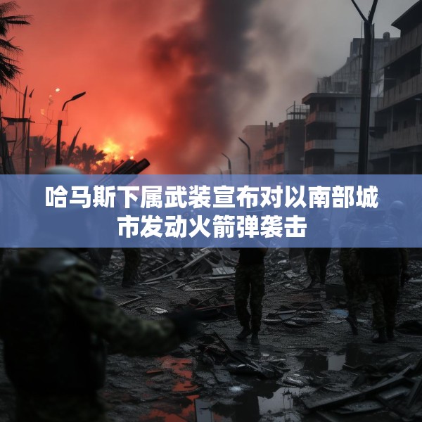 哈马斯下属武装宣布对以南部城市发动火箭弹袭击