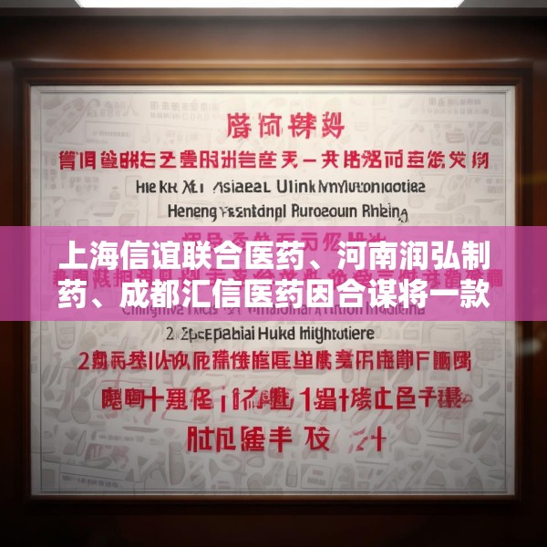 上海信谊联合医药、河南润弘制药、成都汇信医药因合谋将一款医保甲类麻醉注射液价格推高21倍，被罚2.2亿