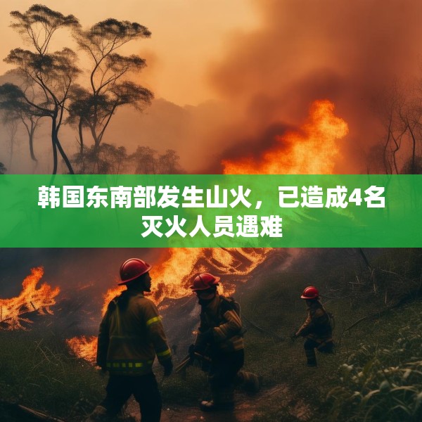 韩国东南部发生山火，已造成4名灭火人员遇难