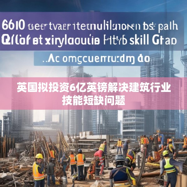 英国拟投资6亿英镑解决建筑行业技能短缺问题