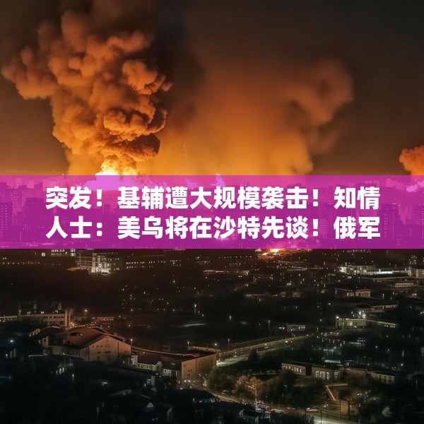 突发！基辅遭大规模袭击！知情人士：美乌将在沙特先谈！俄军：在库尔斯克一线打击乌军