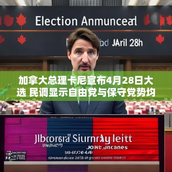 加拿大总理卡尼宣布4月28日大选 民调显示自由党与保守党势均力敌