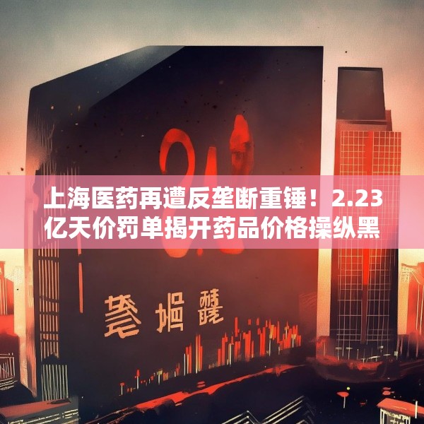 上海医药再遭反垄断重锤！2.23亿天价罚单揭开药品价格操纵黑幕