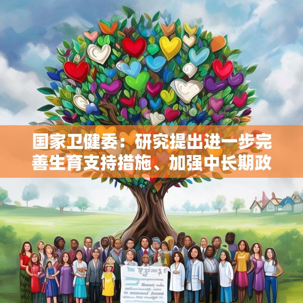 国家卫健委：研究提出进一步完善生育支持措施、加强中长期政策储备的建议
