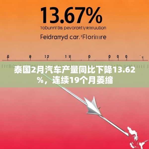 泰国2月汽车产量同比下降13.62%，连续19个月萎缩