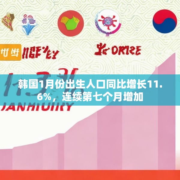 韩国1月份出生人口同比增长11.6%，连续第七个月增加