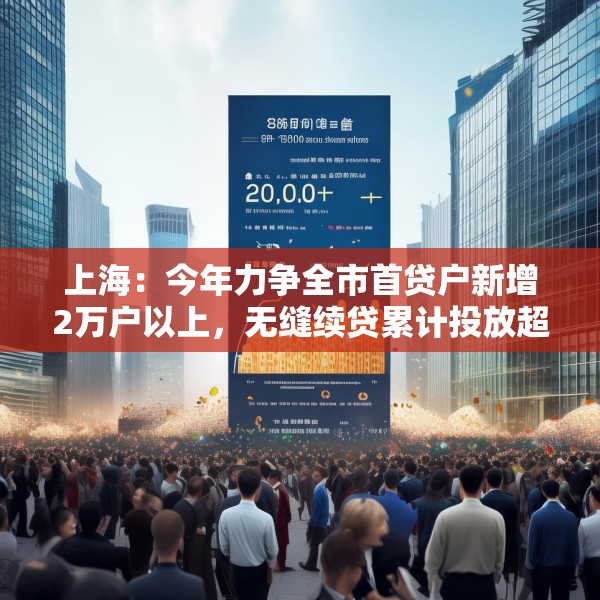 上海：今年力争全市首贷户新增2万户以上，无缝续贷累计投放超1万亿元
