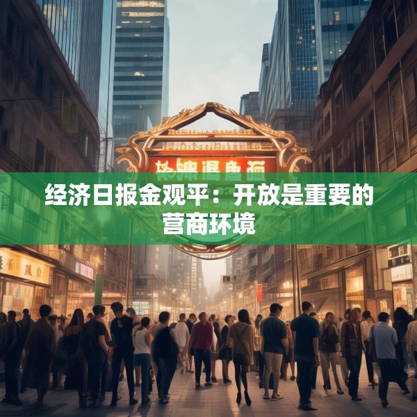 经济日报金观平：开放是重要的营商环境