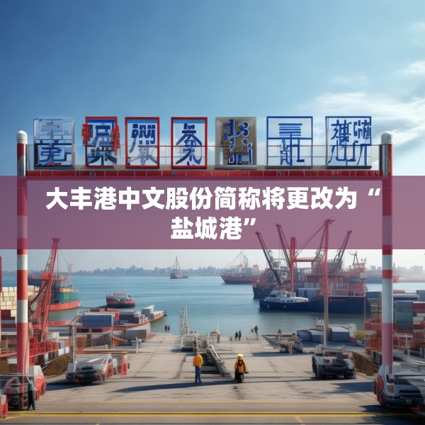 大丰港中文股份简称将更改为“盐城港”