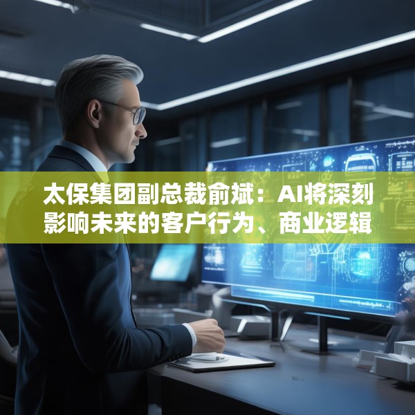 太保集团副总裁俞斌：AI将深刻影响未来的客户行为、商业逻辑和竟争态势