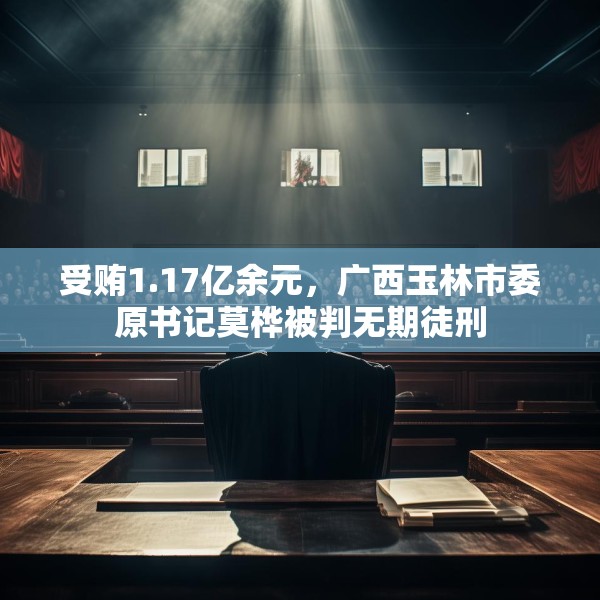 受贿1.17亿余元，广西玉林市委原书记莫桦被判无期徒刑