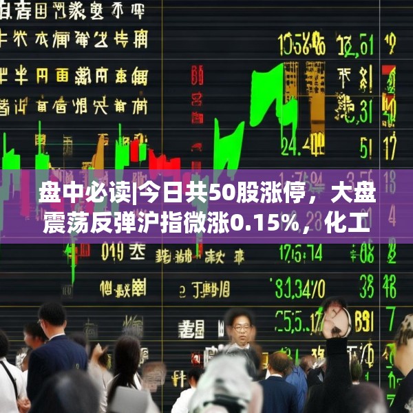 盘中必读|今日共50股涨停，大盘震荡反弹沪指微涨0.15%，化工板块持续大涨