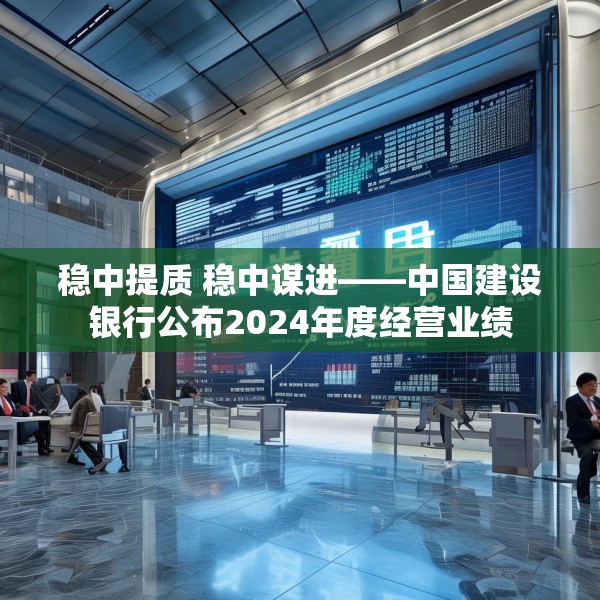 稳中提质 稳中谋进——中国建设银行公布2024年度经营业绩