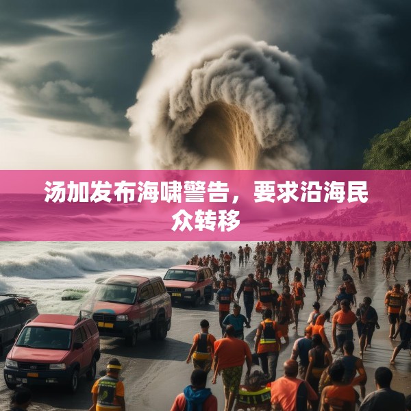 汤加发布海啸警告，要求沿海民众转移