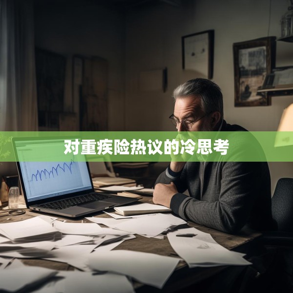 对重疾险热议的冷思考