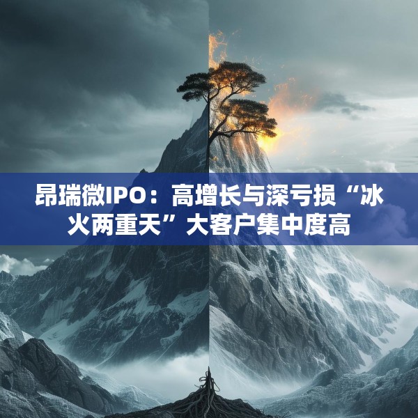 昂瑞微IPO：高增长与深亏损“冰火两重天”大客户集中度高