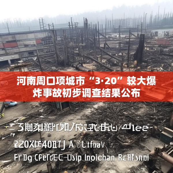 河南周口项城市“3·20”较大爆炸事故初步调查结果公布