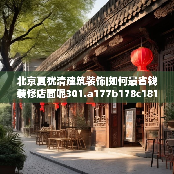 北京夏犹清建筑装饰|如何最省钱装修店面呢301.a177b178c181fgy.188poiy
