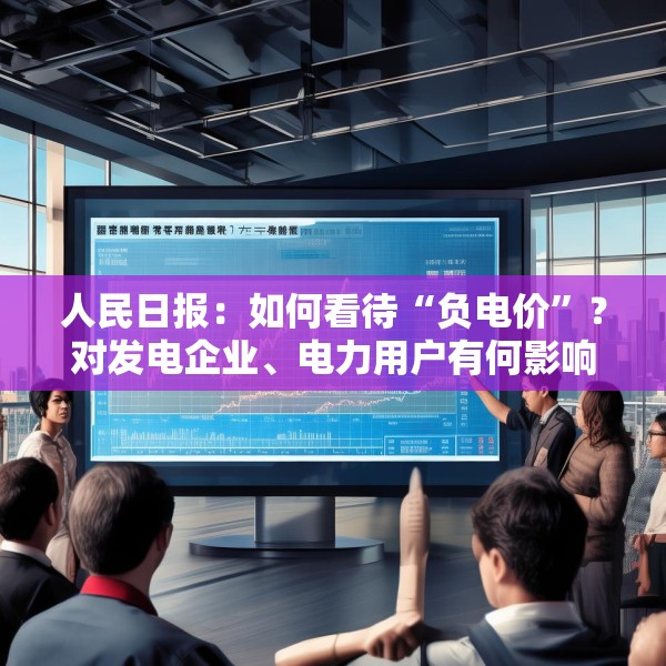 人民日报：如何看待“负电价”？对发电企业、电力用户有何影响？