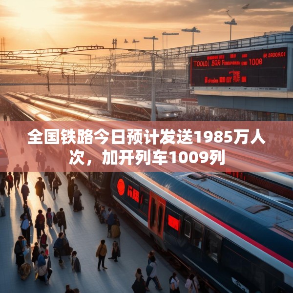 全国铁路今日预计发送1985万人次，加开列车1009列