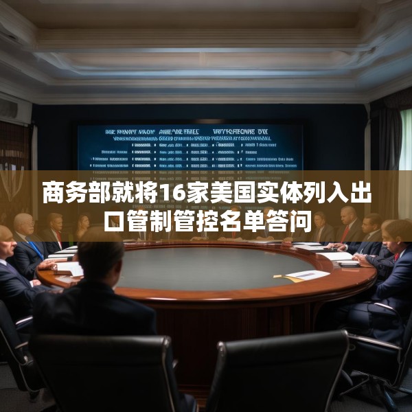 商务部就将16家美国实体列入出口管制管控名单答问