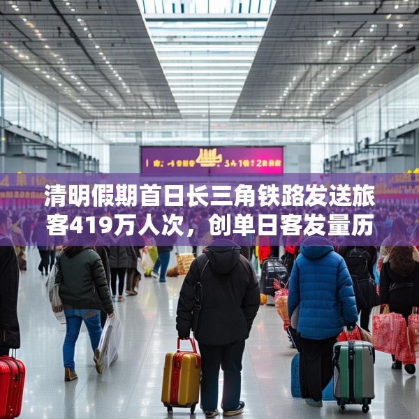 清明假期首日长三角铁路发送旅客419万人次，创单日客发量历史新高
