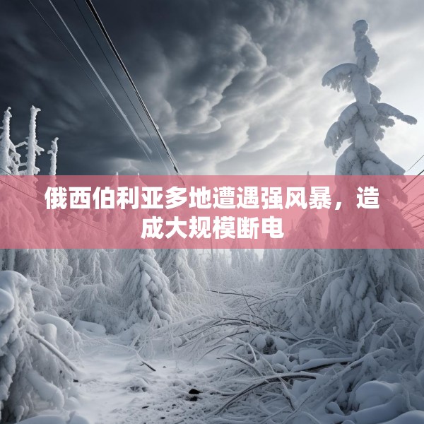 俄西伯利亚多地遭遇强风暴，造成大规模断电